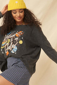 Welcome to My Galaxy Long-Sleeve Graphic Tee - ShopPromesa