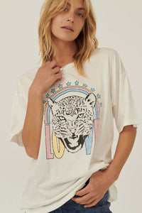 Tough Love Leopard Vintage-Print Graphic Tee - ShopPromesa