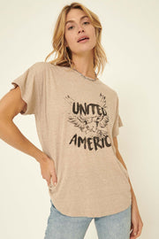 United America Vintage-Print Heather Graphic Tee - ShopPromesa