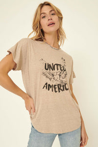 United America Vintage-Print Heather Graphic Tee - ShopPromesa