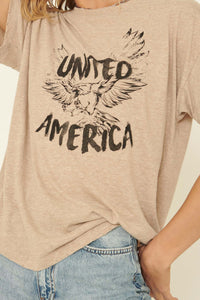 United America Vintage-Print Heather Graphic Tee - ShopPromesa