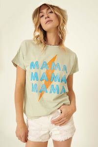 Mama Thunder Vintage-Wash Graphic Tee - ShopPromesa