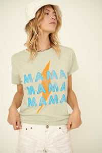 Mama Thunder Vintage-Wash Graphic Tee - ShopPromesa