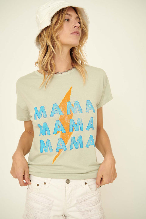 Mama Thunder Vintage-Wash Graphic Tee - ShopPromesa