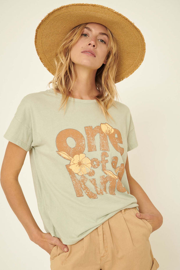One of a Kind Vintage-Wash Graphic Tee - ShopPromesa