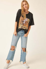 Tiger Pack Distressed Graphic Tee - ShopPromesa