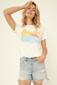 Baby Girl Sunset Waves Vintage-Print Graphic Tee - ShopPromesa