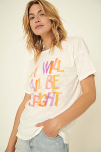 It Will All Be Alright Slub-Knit Graphic Tee - ShopPromesa