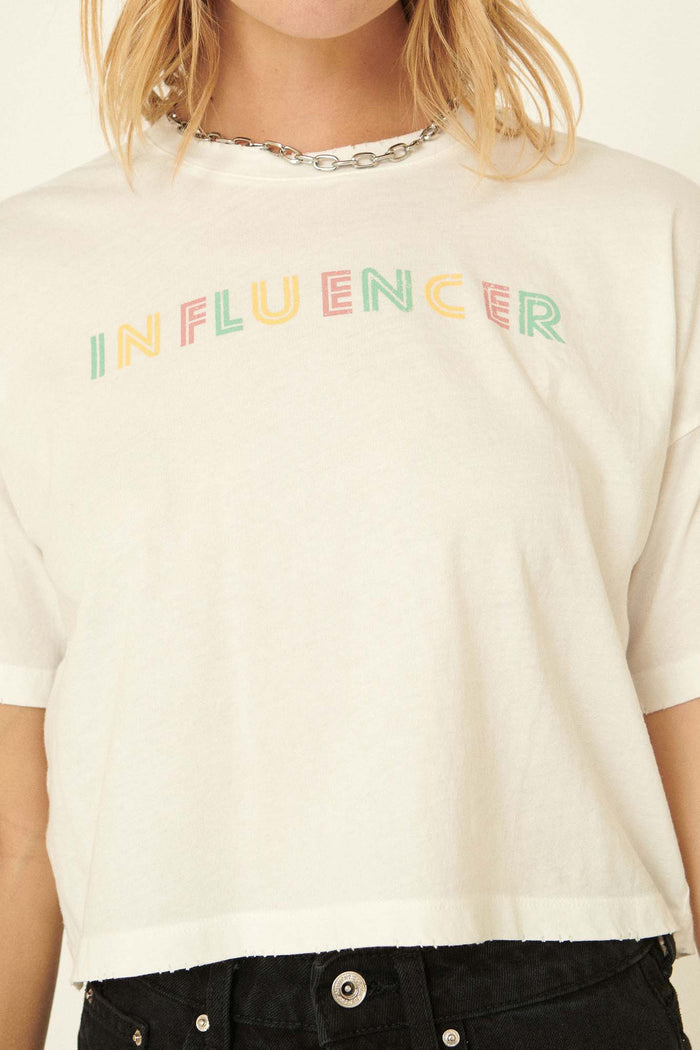 Influencer Vintage-Print Graphic Tee - ShopPromesa