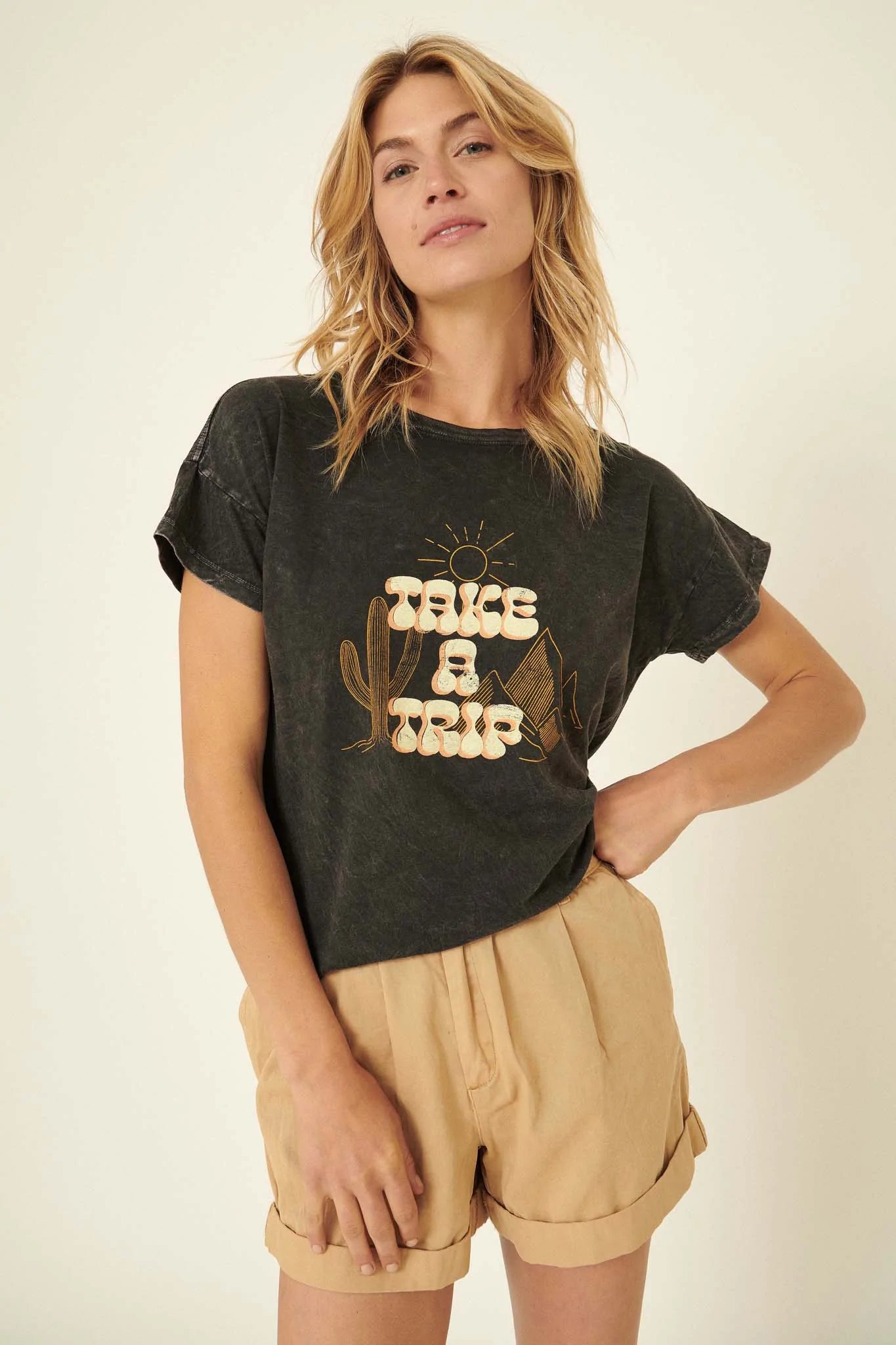 Take a Trip Vintage-Wash Desert Graphic Tee - ShopPromesa