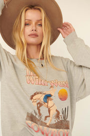 Wild West Vintage-Print Graphic Sweatshirt - ShopPromesa