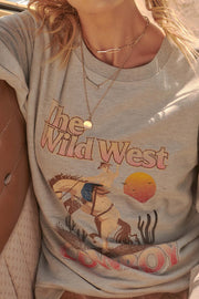 Wild West Vintage-Print Graphic Sweatshirt - ShopPromesa