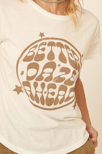 Better Daze Ahead Vintage-Print Graphic Tee - ShopPromesa