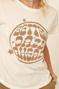 Better Daze Ahead Vintage-Print Graphic Tee - ShopPromesa