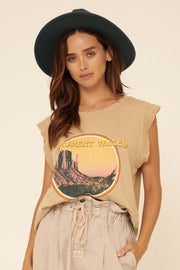 Monument Valley Sleeveless Graphic Tee - ShopPromesa
