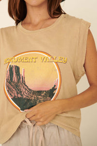 Monument Valley Sleeveless Graphic Tee - ShopPromesa