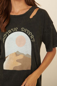 Mojave Desert Slashed Vintage-Wash Graphic Tee - ShopPromesa