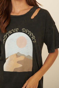 Mojave Desert Slashed Vintage-Wash Graphic Tee - ShopPromesa