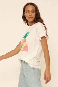 Love Your Self Vintage-Print Graphic Tee - ShopPromesa