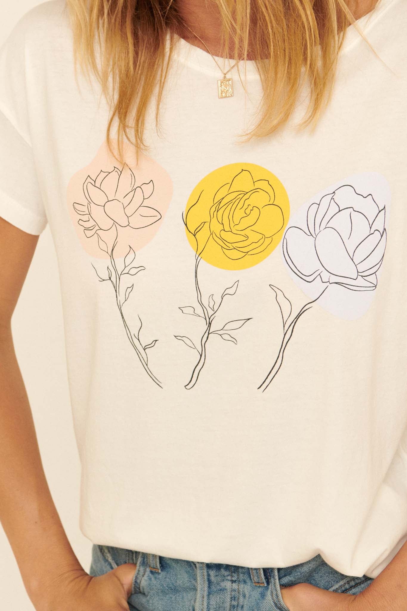 Watercolor Roses Graphic Tee - ShopPromesa