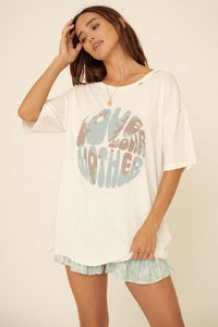 Love Your Mother Distressed Graphic Tee - ShopPromesa