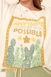Anything is Possible Distressed Graphic Tee - ShopPromesa