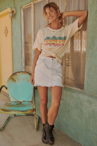 Babe Distressed Vintage-Print Graphic Tee - ShopPromesa