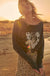 Wild Blooms Vintage Tiger Long-Sleeve Graphic Tee - ShopPromesa