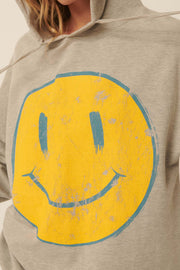 Smiley Face Vintage-Print Graphic Hoodie - ShopPromesa