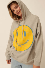 Smiley Face Vintage-Print Graphic Hoodie - ShopPromesa