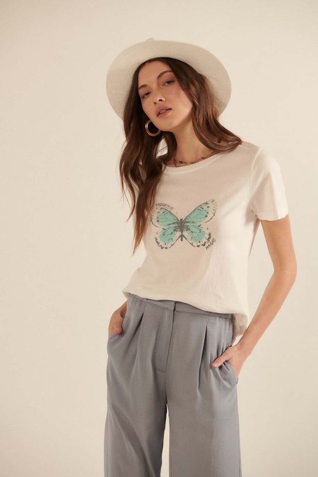 Kindness is Magic Butterfly Graphic Tee - ShopPromesa