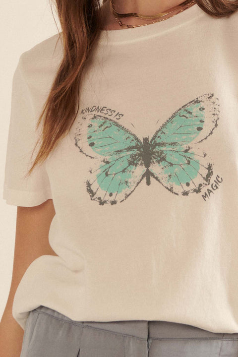 Kindness is Magic Butterfly Graphic Tee - ShopPromesa