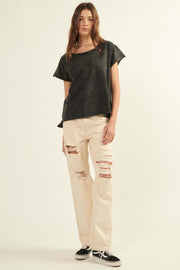 Mineral Washed Exposed-Seam Tee - ShopPromesa