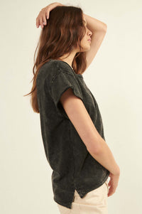 Mineral Washed Exposed-Seam Tee - ShopPromesa