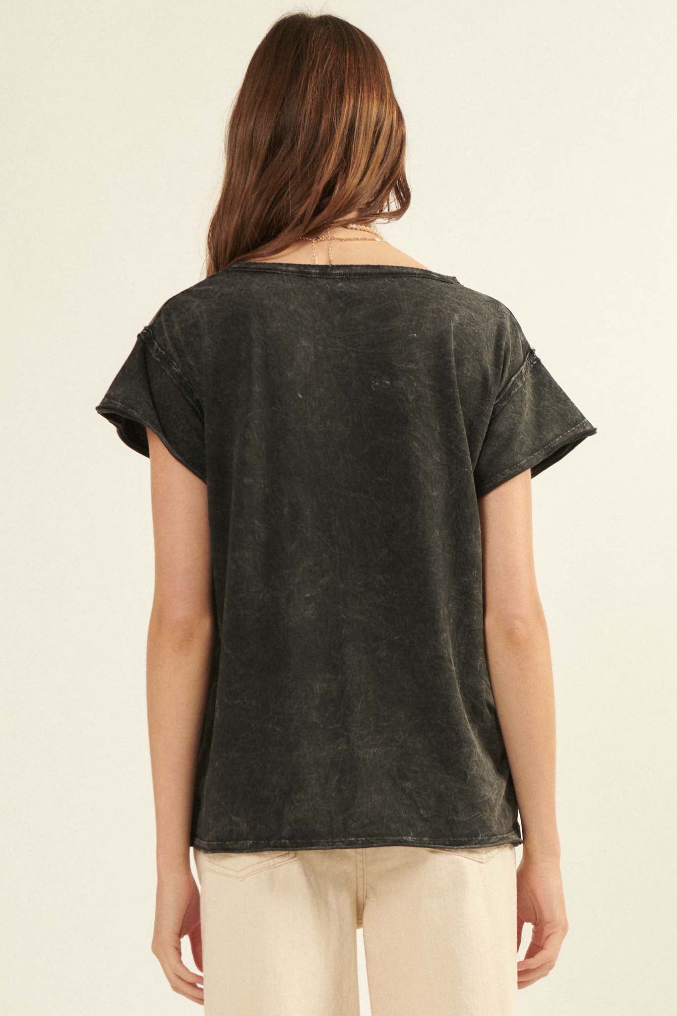 Mineral Washed Exposed-Seam Tee - ShopPromesa