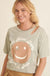 Smiley Inner Peace Mineral-Wash Graphic Tee - ShopPromesa