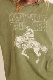 Nashville Tennessee Distressed Graphic Tee - ShopPromesa