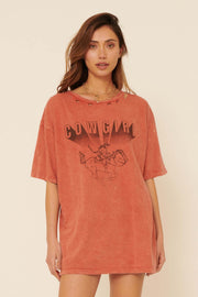 Cowgirl Distressed Oversize Graphic Tee - ShopPromesa