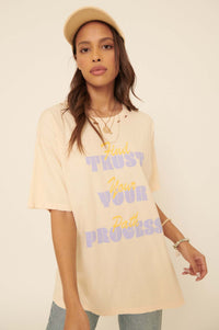 Trust Your Process Distressed Graphic Tee - ShopPromesa