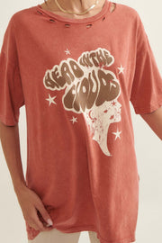 Head in the Clouds Distressed Graphic Tee - ShopPromesa