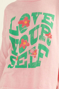 Love Yourself Long-Sleeve Graphic Tee - ShopPromesa