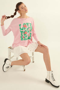 Love Yourself Long-Sleeve Graphic Tee - ShopPromesa