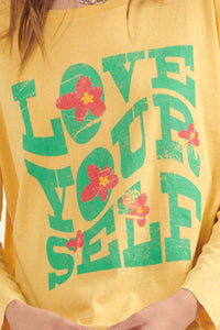 Love Yourself Long-Sleeve Graphic Tee - ShopPromesa