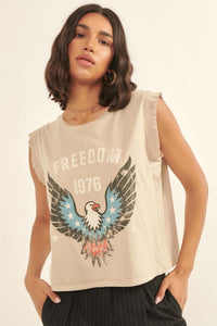 Freedom 1976 Sleeveless Graphic Tee - ShopPromesa