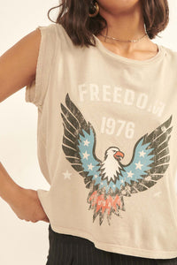 Freedom 1976 Sleeveless Graphic Tee - ShopPromesa