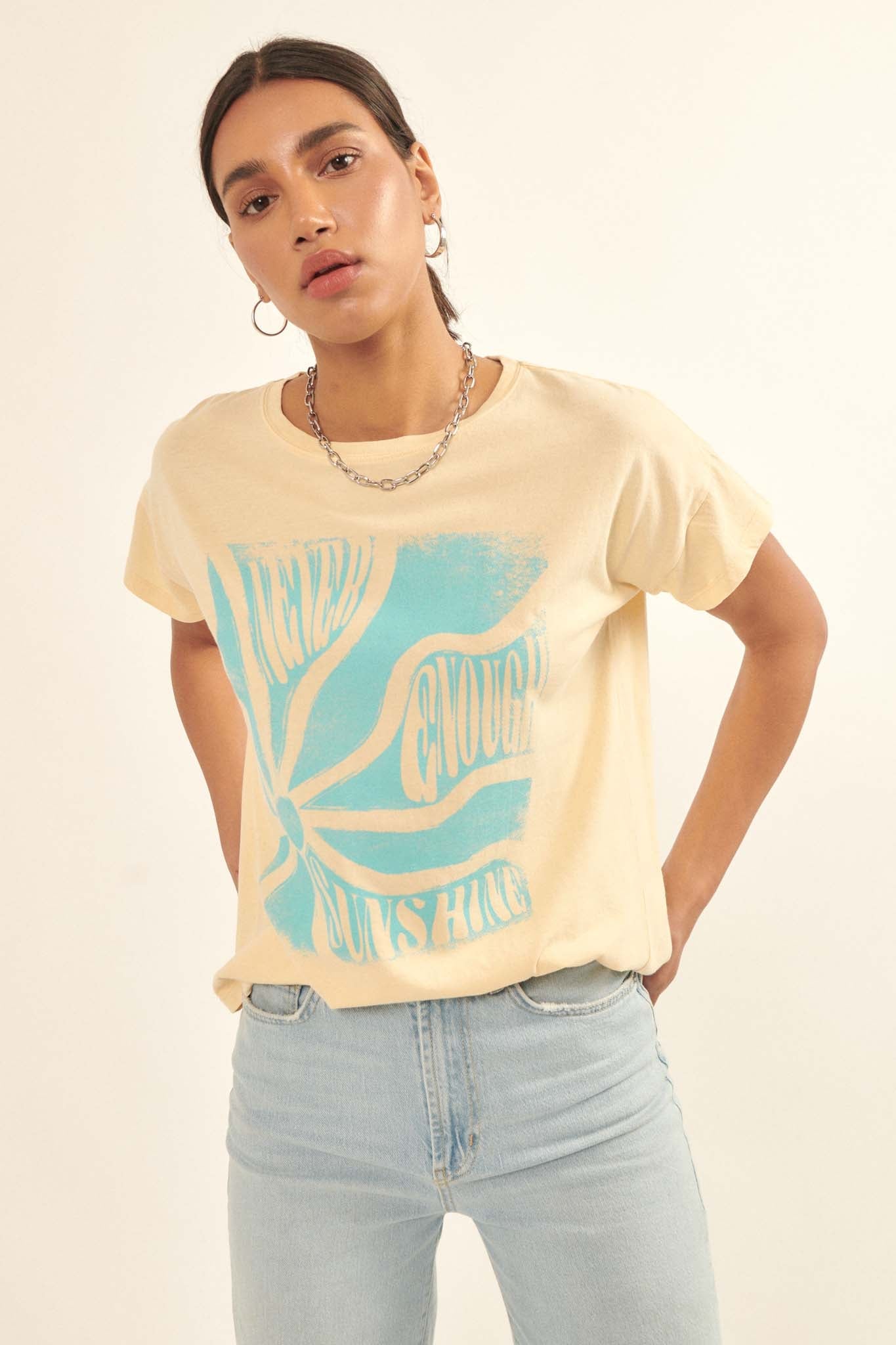 Never Enough Sunshine Vintage Graphic Tee - ShopPromesa