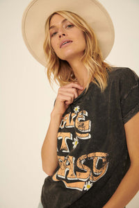 Take It Easy Vintage-Wash Graphic Tee - ShopPromesa