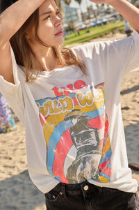 Wild West Multicolor Distressed Graphic Tee - ShopPromesa