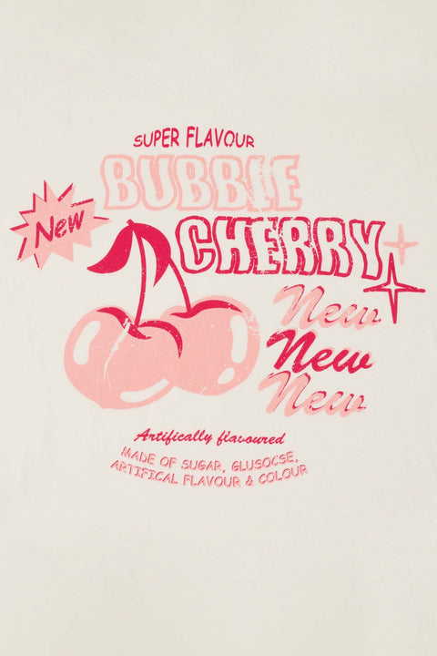 Bubble Cherry Distressed Oversize Graphic Tee - ShopPromesa