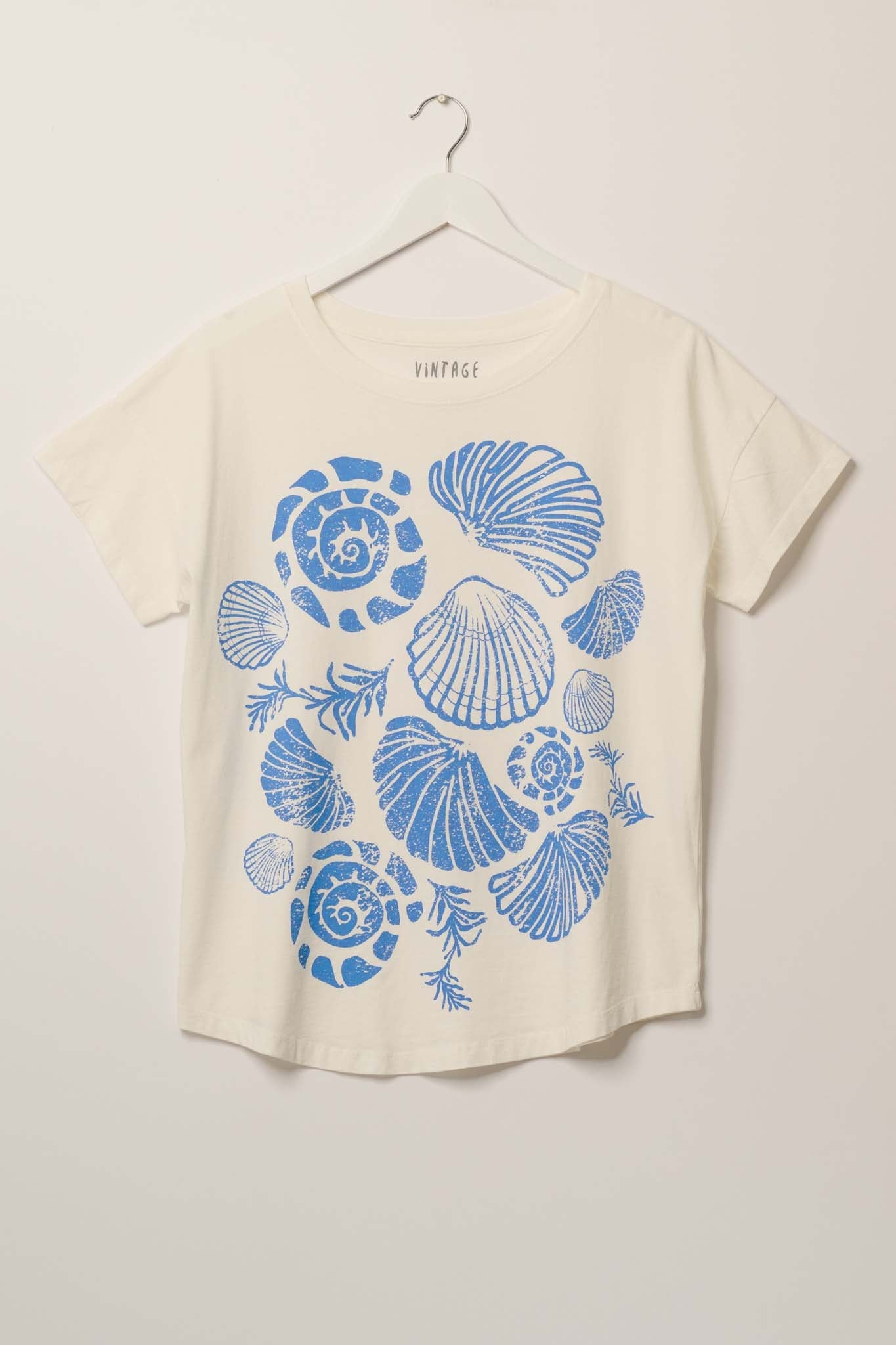 Shell of a Day Vintage-Print Seashell Graphic Tee - ShopPromesa